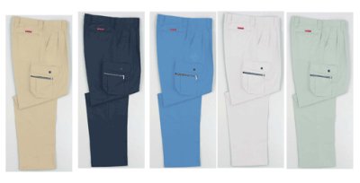 画像7: 84102 ツータックカーゴパンツ（5色） (7)