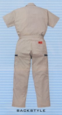 画像5: 8901 防臭消臭抗菌 半袖ツヅキ服（3色） (5)