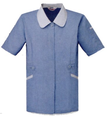 画像2: 45335 レディース半袖スモック（4色） (2)