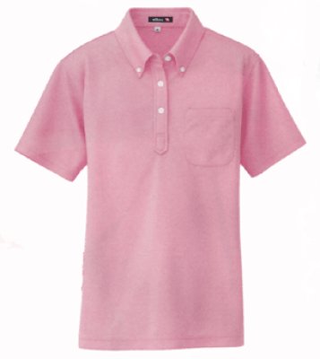 画像2: az10599 レディース半袖ポロシャツ・吸汗速乾（8色） (2)