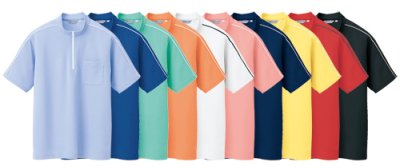 画像3: azCL3000 レディース半袖クイックドライジップシャツ（10色） (3)