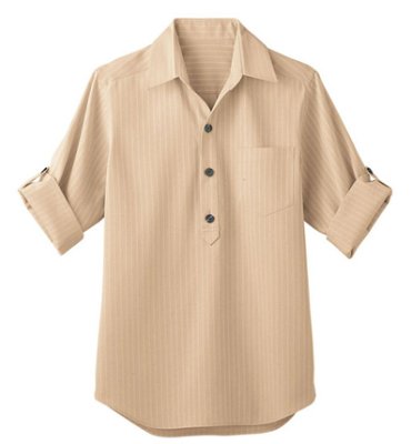 画像4: 00100 五分袖プルオーバーシャツ ・兼用(2色) (4)