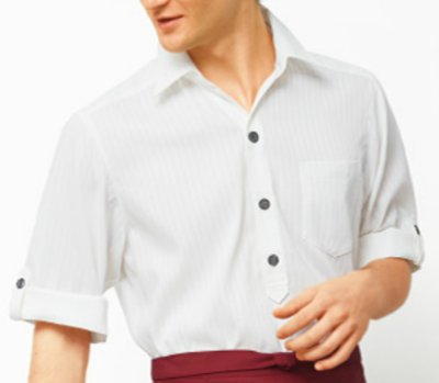 画像3: 00100 五分袖プルオーバーシャツ ・兼用(2色) (3)