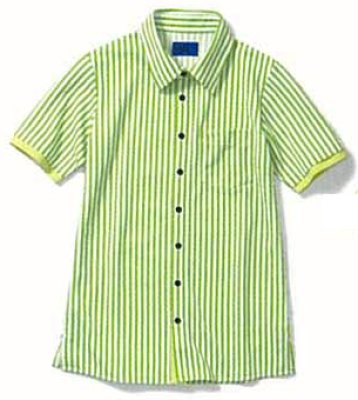 画像1: 63431 男女兼用半袖ニットシャツ (4色) (1)