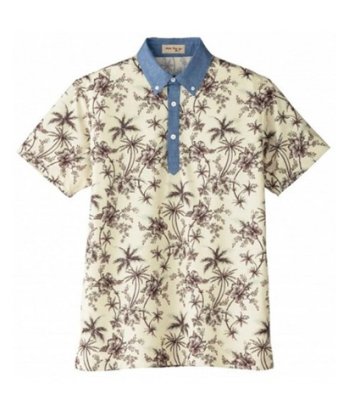 画像2: FB4524U アロハプリントポロシャツ (2色) (2)