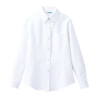 画像3: BC-6920 レディースボタンダウンシャツ (2色) (3)