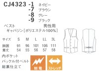 画像1: CJ4323 メンズベスト (4色)