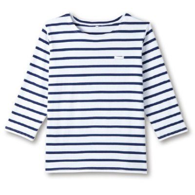 画像4: AS-8253 男女兼用バスクシャツ・七分袖 (3色) (4)