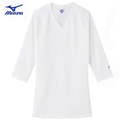 画像6: MZ-0135 Vネックアンダーウェア(七分袖)・メンズ (3色) (6)