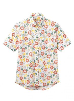 画像2: FB4540U アロハシャツ・花柄 (2色) (2)