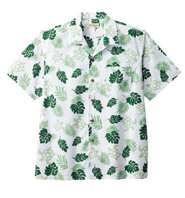 画像2: FB4545U アロハシャツ・ウミガメ (2色) (2)