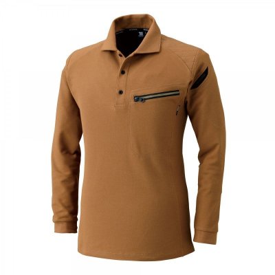 画像4: 5105 ワークニットロングポロシャツ (5色) (4)