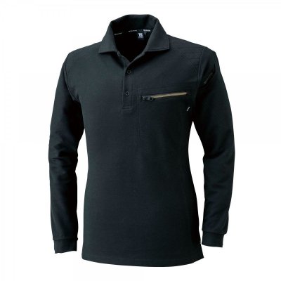 画像5: 5105 ワークニットロングポロシャツ (5色) (5)