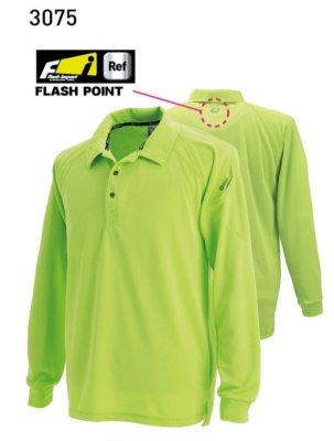画像6: 3075 長袖ポロシャツ (7色) (6)