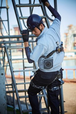 画像6: V9377【ブルゾンのみ】快適ウェア/半袖・フルハーネス (6)