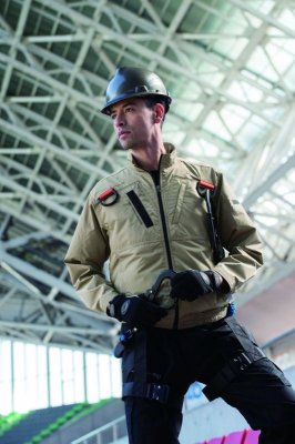 画像8: XE98103【空調服(R)セット】ブルゾン・ファン・バッテリー(充電器付)/遮熱長袖(ハーネス)・サイドファン (8)