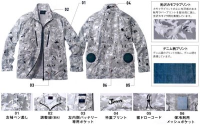 画像7: 54050【空調服(R)セット】自重堂Jawin空調服(R)ブルゾン・ファン・バッテリー(充電器付)／長袖 (7)