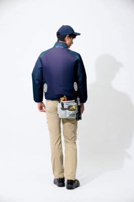 画像3: AZ-50199【空調服(R)セット】ブルゾン・ファン・バッテリー(充電器付)/長袖 (3)