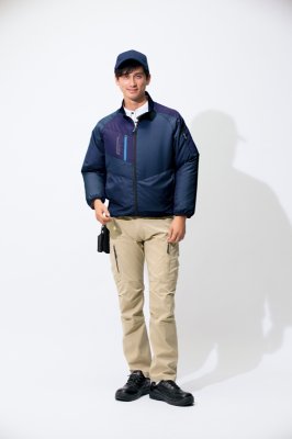 画像2: AZ-50199【空調服(R)セット】ブルゾン・ファン・バッテリー(充電器付)/長袖 (2)
