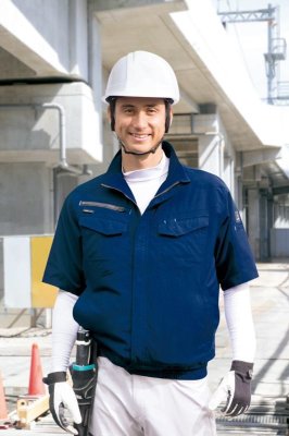 画像5: AZ-2998【空調服(R)セット】ブルゾン・ファン・バッテリー(充電器付)/半袖 (5)