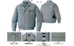 87040【空調服(R)セット】自重堂空調服(R)ブルゾン・ファン