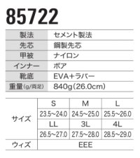 画像1: 85722 防寒セフティシューズ（2色）