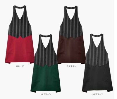 画像2: FK7176 ベスト風エプロン (4色) (2)