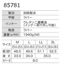 画像1: 85781 防寒長靴（グリーン）