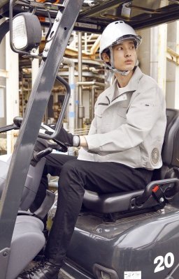画像8: KU92030【空調服(R)セット】空調服(R)ブルゾン・ファン・バッテリー(充電器付)/長袖・横ファン (8)