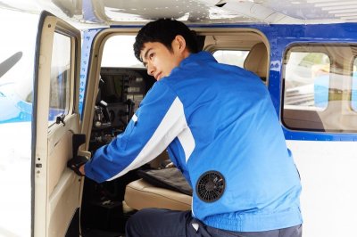 画像8: KU91910【空調服(R)セット】空調服(R)ブルゾン・ファン・バッテリー(充電器付)／長袖・混紡 (8)