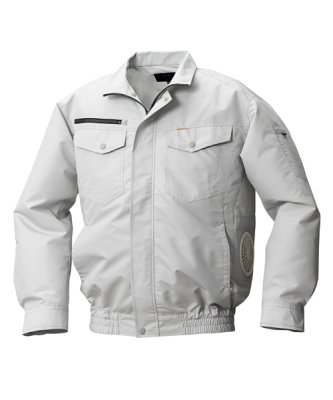 画像2: KU92030【空調服(R)セット】空調服(R)ブルゾン・ファン・バッテリー(充電器付)/長袖・横ファン (2)