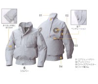 画像3: EK4531【空調服(R)セット】空調服(R)ブルゾン・ファン・バッテリー(充電器付)／長袖・エレファン