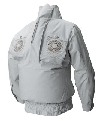 画像7: EK4580【空調服(R)セット】空調服(R)ブルゾン・ファン・バッテリー(充電器付)／長袖(フルハーネス)・エレファン (7)