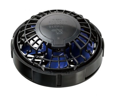 画像4: 7.2V FAN2400空調服(R)ファン(ブラック×ブルー)1個 (4)