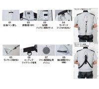 画像3: 54090【ブルゾンのみ】自重堂Jawin空調服(R)／半袖・フルハーネス