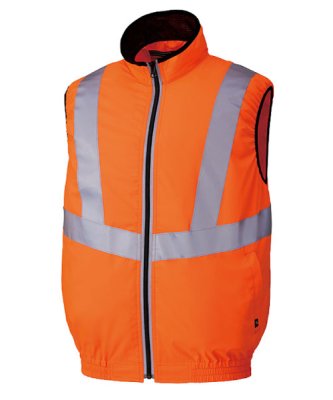 画像2: 26868【セット】エアセンサーブルゾン・ファン・バッテリー(充電器付)／高視認反射ベスト (2)