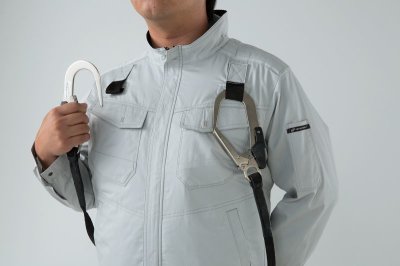 画像12: 258671【セット】エアセンサーブルゾン・ファン・バッテリー(充電器付)/長袖・フルハーネス (12)