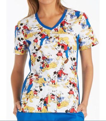 画像2: 6810C 半袖スクラブ・ミッキー (2)