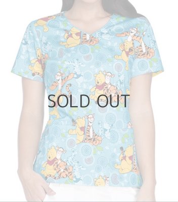 画像2: TF614 半袖スクラブ・プーさん (2)