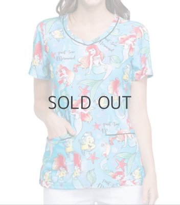 画像2: TF633 半袖スクラブ・リトルマーメイド (2)