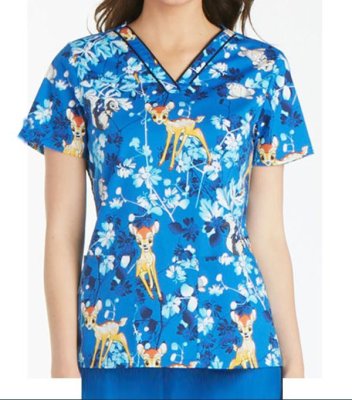 画像2: TF610 半袖スクラブ・バンビ (2)