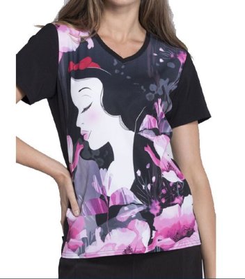 画像2: TF627 半袖スクラブ・白雪姫 (2)