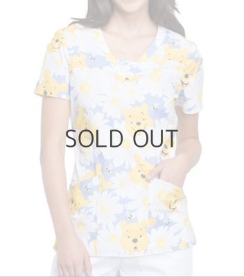 画像2: TF641 半袖スクラブ・プーさん (2)