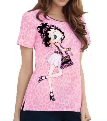 画像2: 6778CB 半袖スクラブ・ベティちゃん (2)