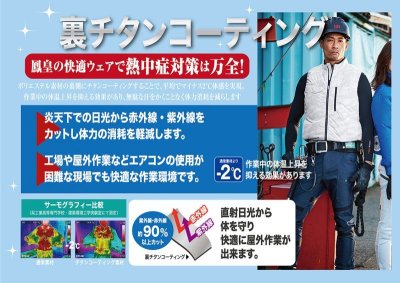 画像8: V8307【セット】ブルゾン・ファン・バッテリー(充電器付)／半袖・チタン (8)