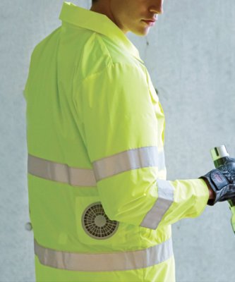 画像7: AZ10190【ジャケットのみ】空調服(R)／長袖・高視認 (7)