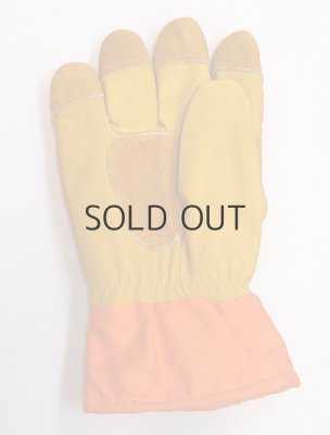 画像3: MB128-5Y 冷凍庫用防寒手袋・5本指（オレンジ×イエロー） (3)