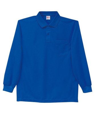 画像3: 47654 長袖ポロシャツ・吸汗速乾（10色） (3)