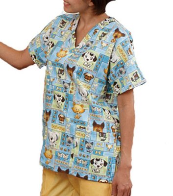 画像2: 4700 半袖スクラブ・キャラクター柄 (2)