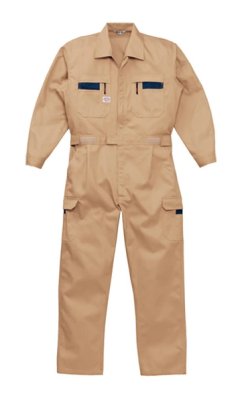 画像2: 8700 ストライプ調つなぎ服（4色） (2)